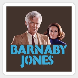 Barnaby Jones - Buddy Ebsen, Lee Meriwether - 70s Cop Show Sticker